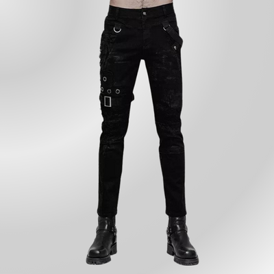 Pantaloni neri gotici da uomo PUNK RAVE