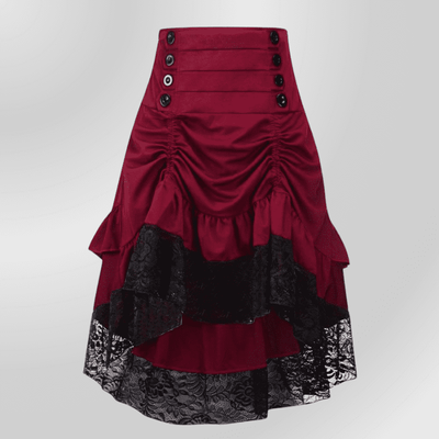 Gonna Gotica Vittoriana Bordeaux