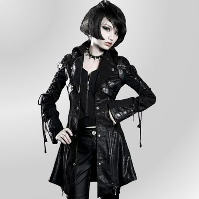 Giacca Gotica in Similpelle da Donna PUNK RAVE
