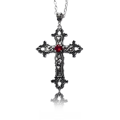 Collana Croce Rossa Gotica