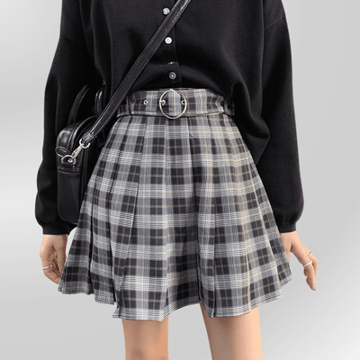 Gonna Gotica Corta a Quadri - Skotgoth