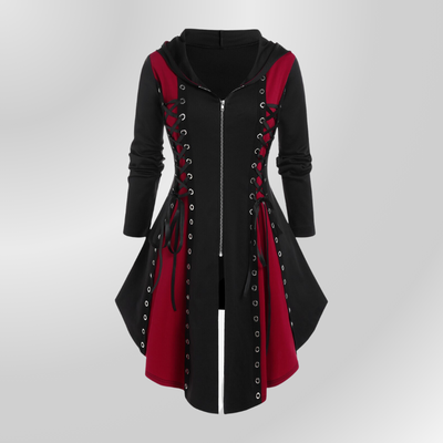 Cappotto Gotico Nero e Rosso