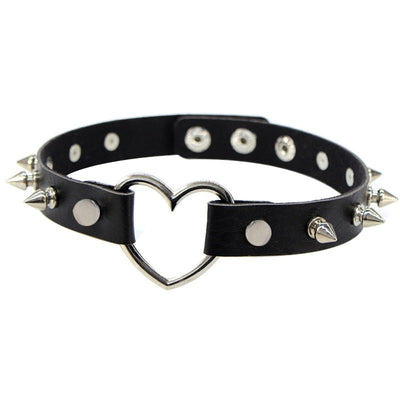 Collana Choker Gotica Cuore 3