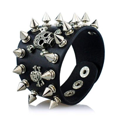 Bracciale gotico con teschio