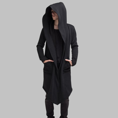 Cappotto Lungo Nero Gotico Uomo