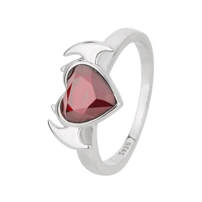 Anello Cuore Alato Argento 925 Sterling