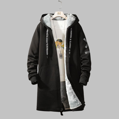 Cappotto lungo nero gotico