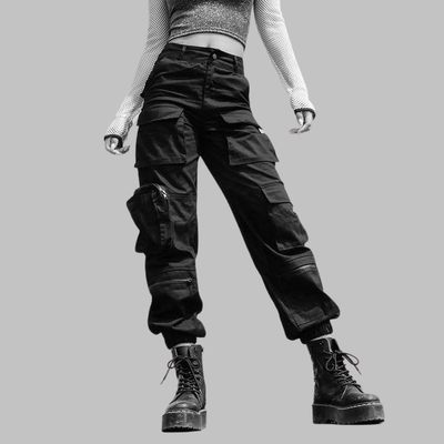 Pantaloni gotici neri da donna