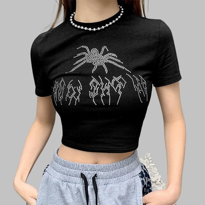 T-shirt gotica donna